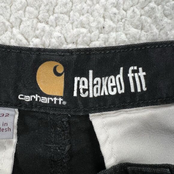 Carhartt Relaxed Fit Cargo Pants 31x32 (Actual 28x29.5) Black Utility Workwear - Picture 5 of 10